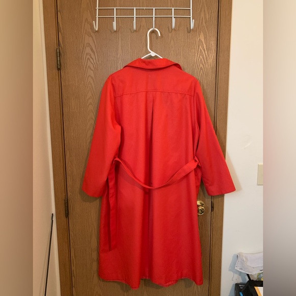 Vintage Red Trench - Picture 2 of 3